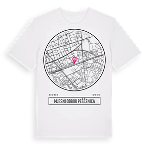 Mjesni odbor Peščenica t-shirt – ekologisk bomull t-shirt från Pinshirt