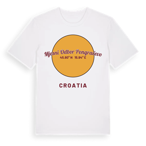 Mjesni odbor Pongračevo cirkel t-shirt – ekologisk bomull t-shirt från Pinshirt