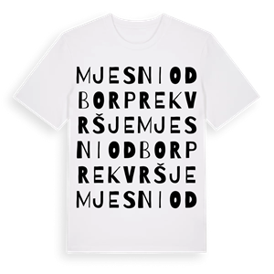 Mjesni odbor Prekvršje ordlek t-shirt – ekologisk bomull t-shirt från Pinshirt