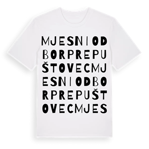 Mjesni odbor Prepuštovec ordlek t-shirt – ekologisk bomull t-shirt från Pinshirt