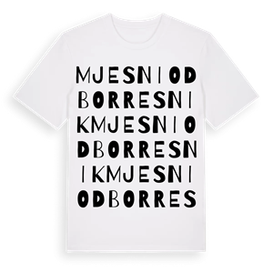 Mjesni odbor Resnik ordlek t-shirt – ekologisk bomull t-shirt från Pinshirt