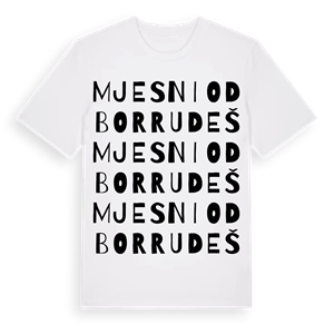Mjesni odbor Rudeš ordlek t-shirt – ekologisk bomull t-shirt från Pinshirt