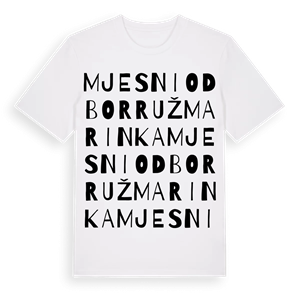 Mjesni odbor Ružmarinka ordlek t-shirt – ekologisk bomull t-shirt från Pinshirt