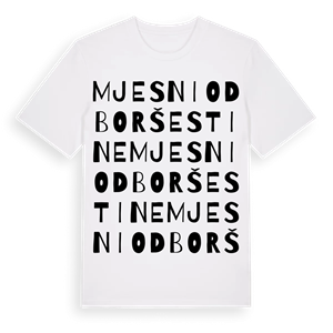 Mjesni odbor Šestine ordlek t-shirt – ekologisk bomull t-shirt från Pinshirt