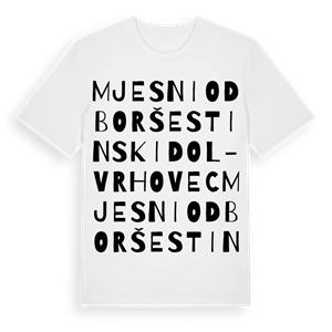 Mjesni odbor Šestinski dol - Vrhovec ordlek t-shirt – ekologisk bomull t-shirt från Pinshirt