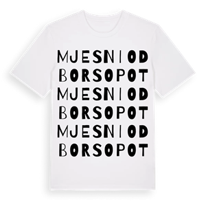 Mjesni odbor Sopot ordlek t-shirt – ekologisk bomull t-shirt från Pinshirt