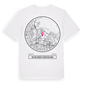 Mjesni odbor Studentski grad t-shirt – ekologisk bomull t-shirt från Pinshirt