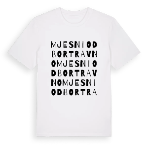 Mjesni odbor Travno ordlek t-shirt – ekologisk bomull t-shirt från Pinshirt