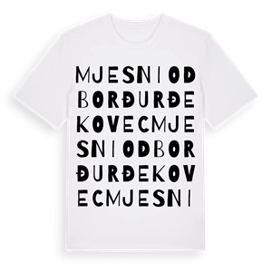Mjesni odbor Đurđekovec ordlek t-shirt – ekologisk bomull t-shirt från Pinshirt