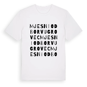 Mjesni odbor Vugrovec ordlek t-shirt – ekologisk bomull t-shirt från Pinshirt