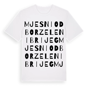 Mjesni odbor Zeleni brijeg ordlek t-shirt – ekologisk bomull t-shirt från Pinshirt