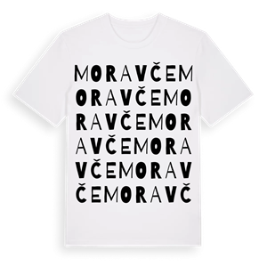 Moravče ordlek t-shirt – ekologisk bomull t-shirt från Pinshirt