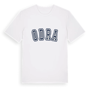 Odra college t-shirt – ekologisk bomull t-shirt från Pinshirt