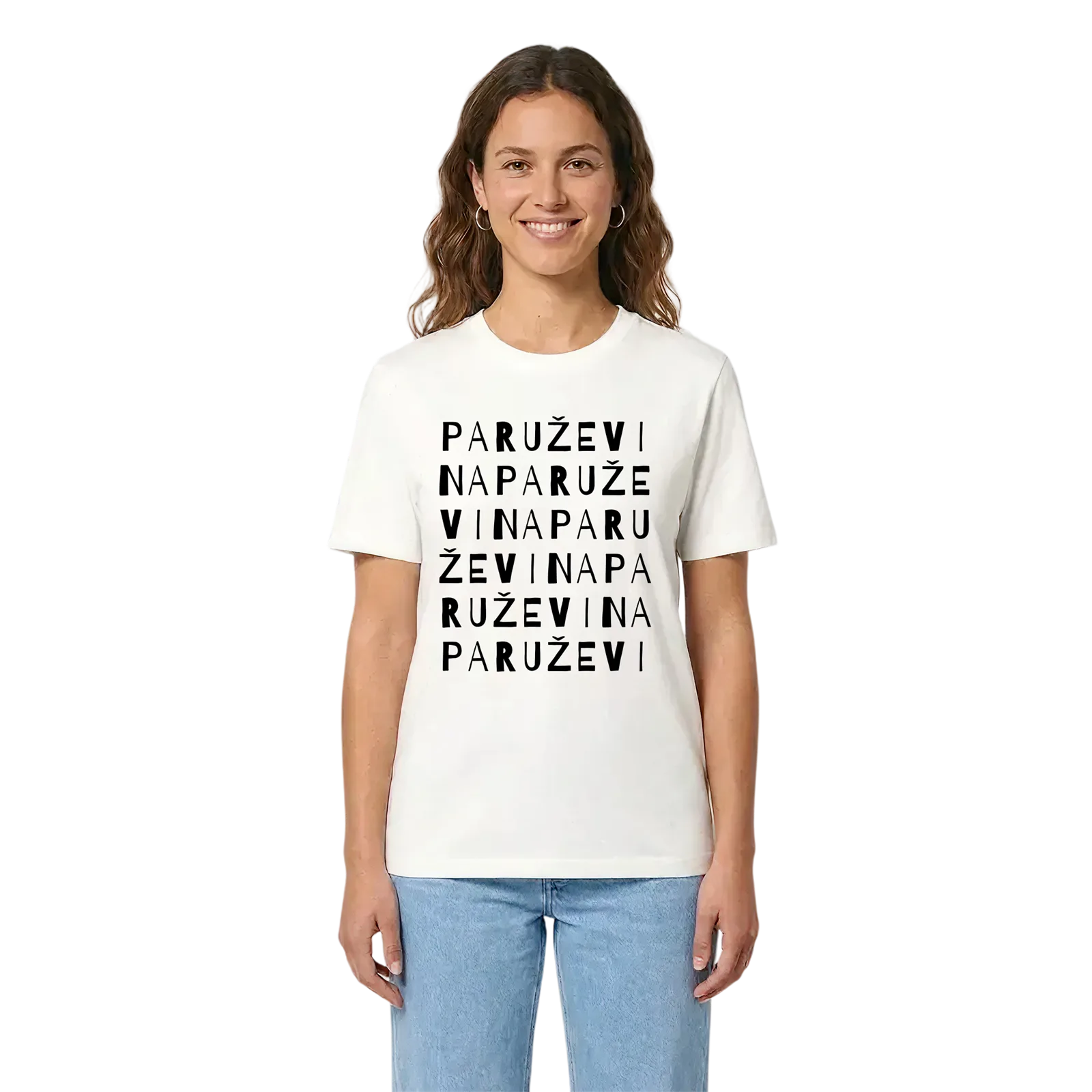 Paruževina ordlek t-shirt – White, i miljö