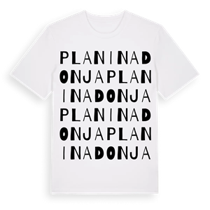 Planina Donja ordlek t-shirt – ekologisk bomull t-shirt från Pinshirt