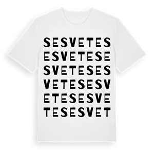 Sesvete ordlek t-shirt – ekologisk bomull t-shirt från Pinshirt