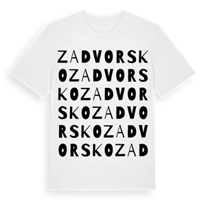 Zadvorsko ordlek t-shirt – ekologisk bomull t-shirt från Pinshirt