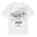 Zagreb karta t-shirt