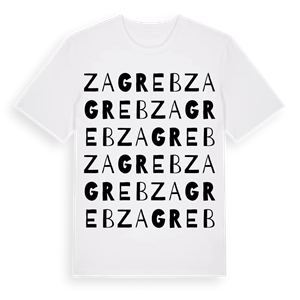 Zagreb ordlek t-shirt – ekologisk bomull t-shirt från Pinshirt