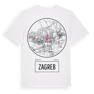Zagreb t-shirt – ekologisk bomull t-shirt från Pinshirt