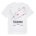 Žerjavinec karta t-shirt