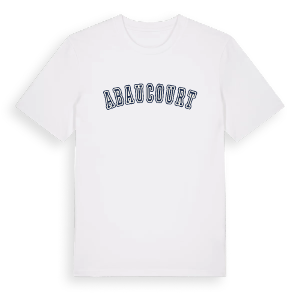 Abaucourt college t-shirt – ekologisk bomull t-shirt från Pinshirt