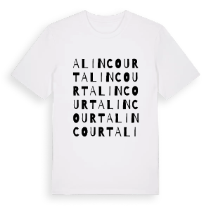 Alincourt ordlek t-shirt – ekologisk bomull t-shirt från Pinshirt