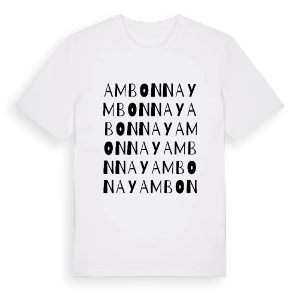 Ambonnay ordlek t-shirt – ekologisk bomull t-shirt från Pinshirt
