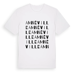 Amnéville ordlek t-shirt – ekologisk bomull t-shirt från Pinshirt