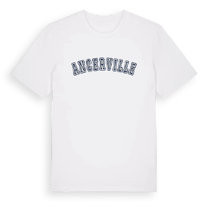 Ancerville college t-shirt – ekologisk bomull t-shirt från Pinshirt