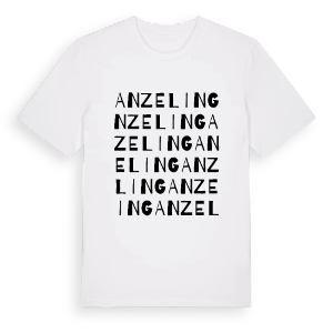 Anzeling ordlek t-shirt – ekologisk bomull t-shirt från Pinshirt