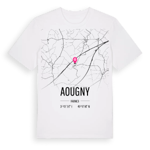 Aougny karta t-shirt – ekologisk bomull t-shirt från Pinshirt