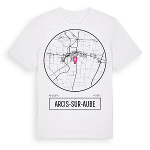 Arcis-sur-Aube t-shirt – ekologisk bomull t-shirt från Pinshirt