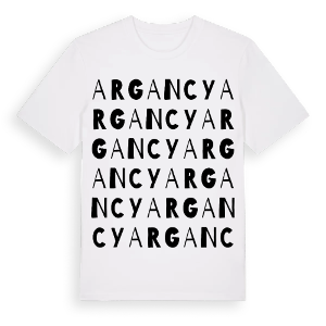 Argancy ordlek t-shirt – ekologisk bomull t-shirt från Pinshirt