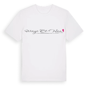 Arraye-et-Han hjärta t-shirt – ekologisk bomull t-shirt från Pinshirt