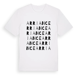 Arriance ordlek t-shirt – ekologisk bomull t-shirt från Pinshirt
