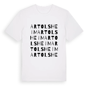 Artolsheim ordlek t-shirt – ekologisk bomull t-shirt från Pinshirt