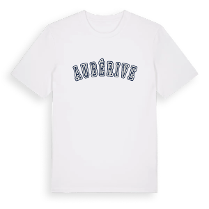 Aubérive college t-shirt – ekologisk bomull t-shirt från Pinshirt