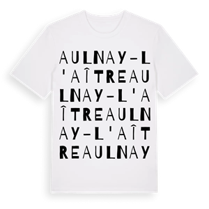 Aulnay-l'Aître ordlek t-shirt – ekologisk bomull t-shirt från Pinshirt