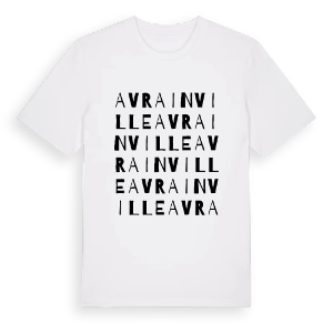 Avrainville ordlek t-shirt – ekologisk bomull t-shirt från Pinshirt