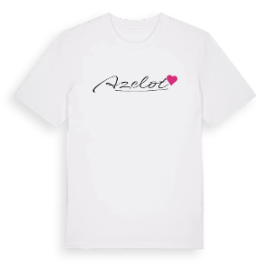 Azelot hjärta t-shirt – ekologisk bomull t-shirt från Pinshirt
