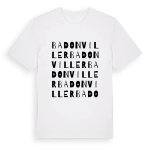 Badonviller ordlek t-shirt – ekologisk bomull t-shirt från Pinshirt