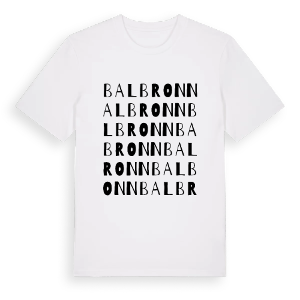 Balbronn ordlek t-shirt – ekologisk bomull t-shirt från Pinshirt