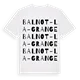 Balnot-la-Grange ordlek t-shirt