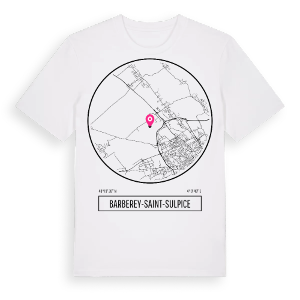 Barberey-Saint-Sulpice t-shirt – ekologisk bomull t-shirt från Pinshirt