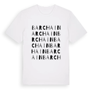 Barchain ordlek t-shirt – ekologisk bomull t-shirt från Pinshirt