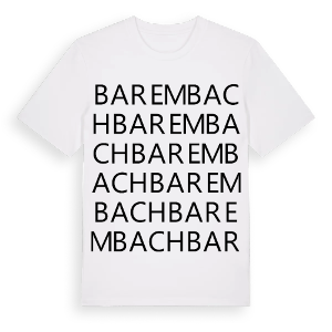 Barembach ordlek t-shirt – ekologisk bomull t-shirt från Pinshirt