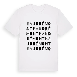 Baudrémont ordlek t-shirt – ekologisk bomull t-shirt från Pinshirt