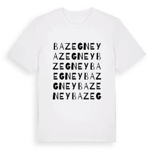 Bazegney ordlek t-shirt – ekologisk bomull t-shirt från Pinshirt