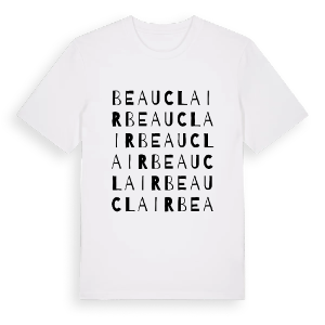 Beauclair ordlek t-shirt – ekologisk bomull t-shirt från Pinshirt